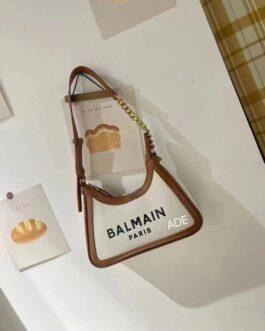 Balmain Premium canvas shoulder bag + Crossbody (WITH BOX )