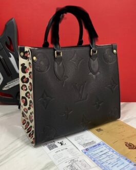 Louis Vuitton onthego MM leopard : 16×13 inches