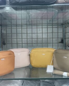Ola sleek leather: crossbody Bag + Handcarry