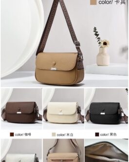 Classic Premium Crossbody Bag :Adjustable Broadstrap (Shoulder bag + Crossbody)