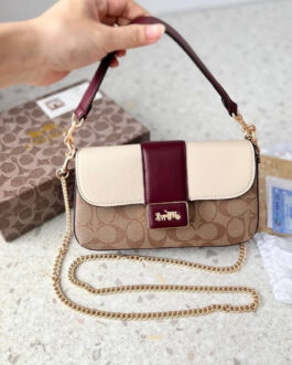 Coach Premium Grace Shoulder + Crossbody Bag : Box Packaging + Dust bag + Chain