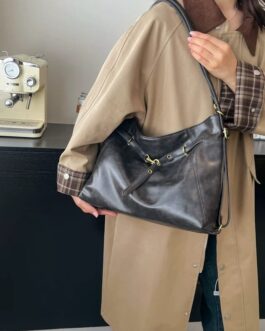 Stella Shoulder + Crossbody leather Tote