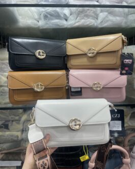 Luis Leather Crossbody Bag + Broad Belt