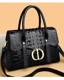 Crocodile Skin Premium Handbag + Crossbody : 11×7 inches