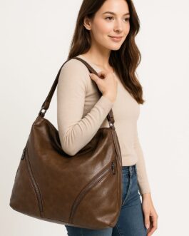 Premium Leather Tote + Backpack