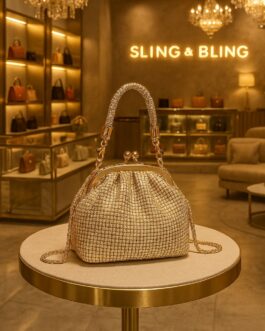 Bling Swarovski Potli Bag + Diamond Handle