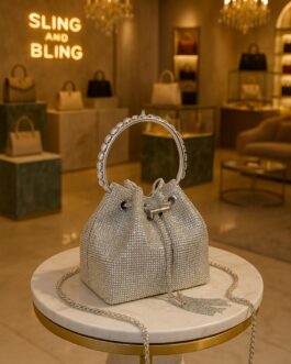 Jimmy Choo Swarovski Bling Bag :  Fully Diamonds Studed