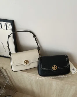 Torry Burch Eva Shoulder Bag + Crossbody Belt + Box + Tags + DustCover