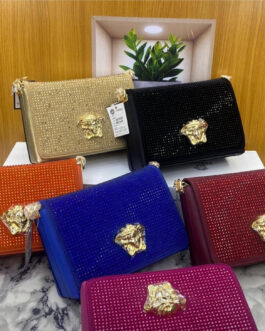 Versace Swarovski Bling Supreme Bag : 2 Compartment Shoulder Chained Bag