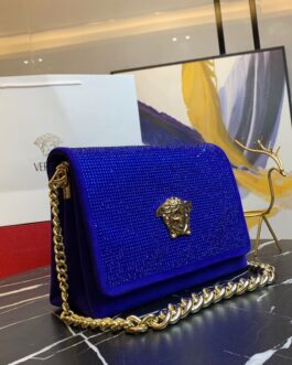 Versace Swarovski Bling Supreme Bag : 2 Compartment Shoulder Chained Bag