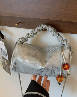 Cindrella Silver Handcarry + Crossbody Bag