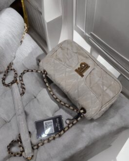 White Marbel BB Crossbody + Shoulder Bag