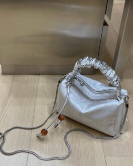 Cindrella Silver Handcarry + Crossbody Bag